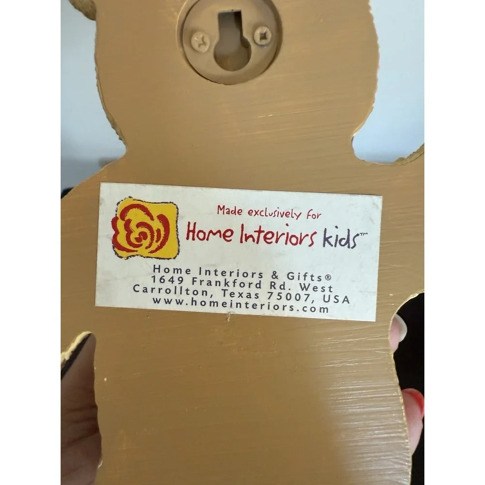 Vintage‎ Home Interiors Kids Resin Bear Towel Hanger